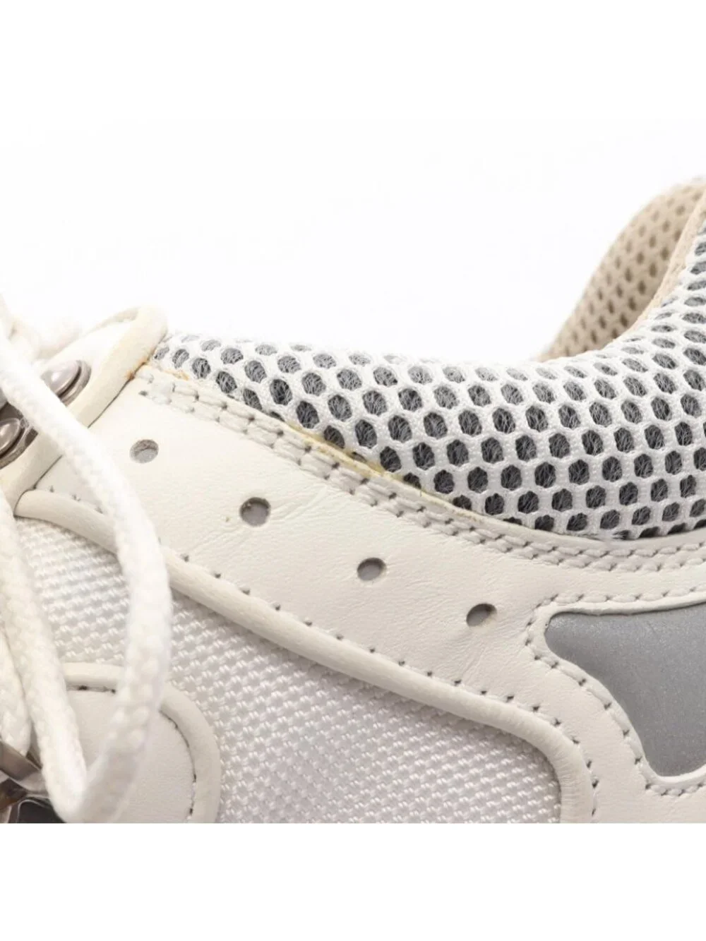 Gucci Sneakers Flashtrek White Leather Suede
